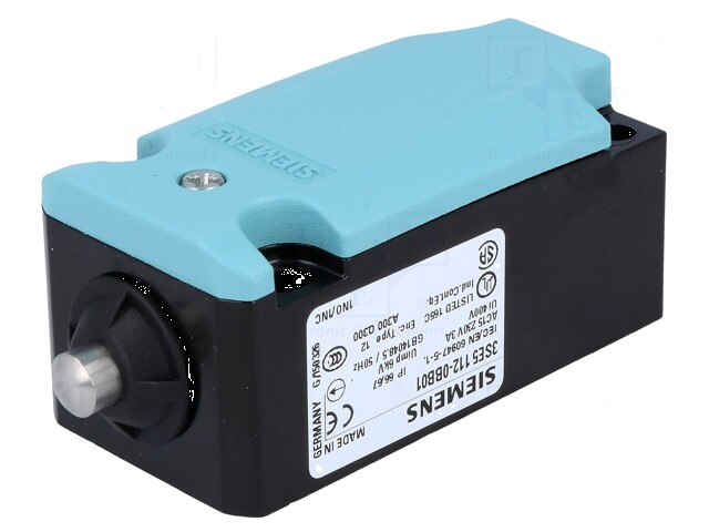 Eindschakelaar; pin; NO + NC; 10A; max.400VAC; max.250VDC; IP66 Eindschakelaar; pin; NO + NC; 10A; max.400VAC; max.250VDC; IP66